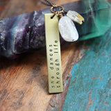 My Soul Mantra necklace with custom one word or phrase
