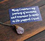 intention stone necklace :: created just for you