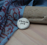 Custom phrase on medium pocket talisman