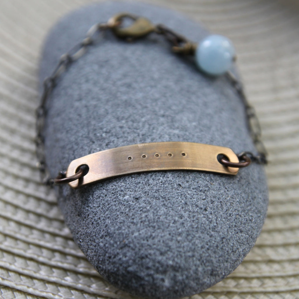 five deep breaths :: reminder bracelet