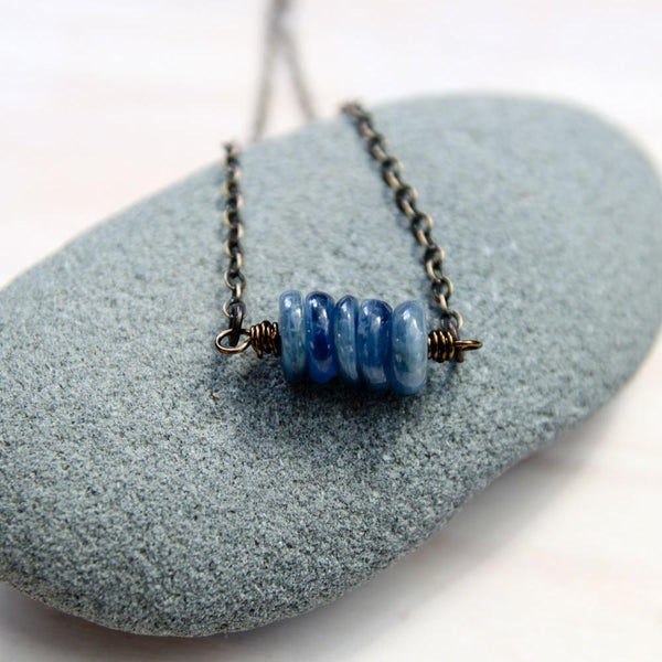five deep breaths :: kyanite necklace {small}