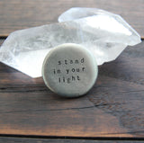 large soul mantra pocket talisman :: choose your phrase