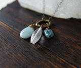 three-stone intention necklace :: created just for you